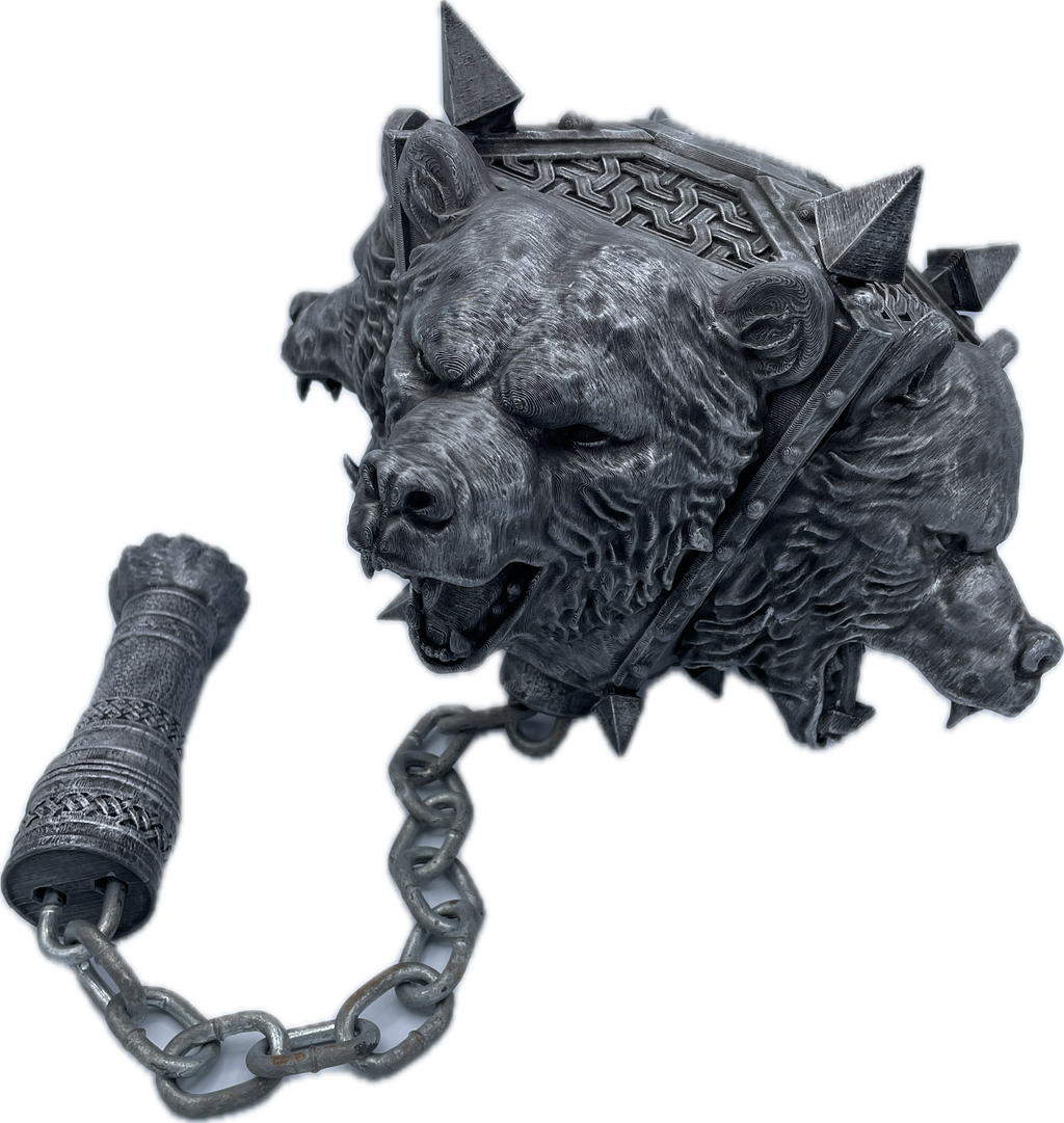 Bear Mace with Wall Hanger