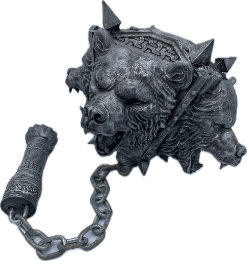 Bear Mace with Wall Hanger